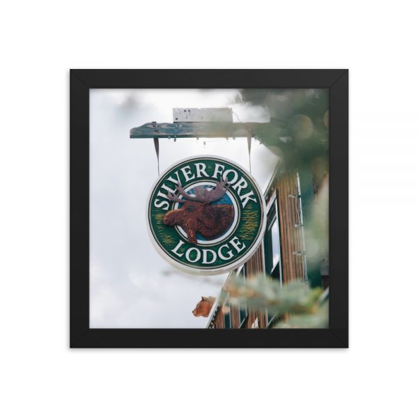Silver Fork Lodge Sign Framed Poster - Image 7