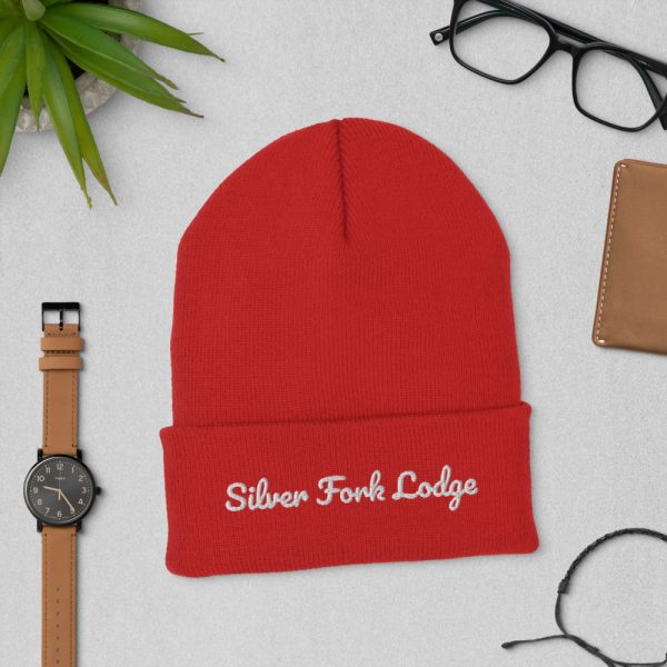 Silver Fork Lodge Embroidered Cuffed Beanie - Image 8