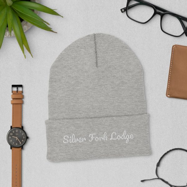 Silver Fork Lodge Embroidered Cuffed Beanie - Image 7