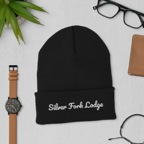 Silver Fork Lodge Embroidered Cuffed Beanie - Image 5