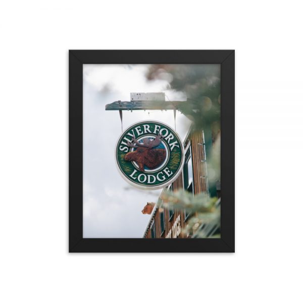 Silver Fork Lodge Sign Framed Poster - Image 6