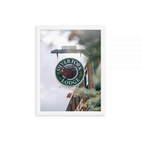 Silver Fork Lodge Sign Framed Poster - Image 3
