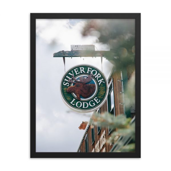 Silver Fork Lodge Sign Framed Poster - Image 14