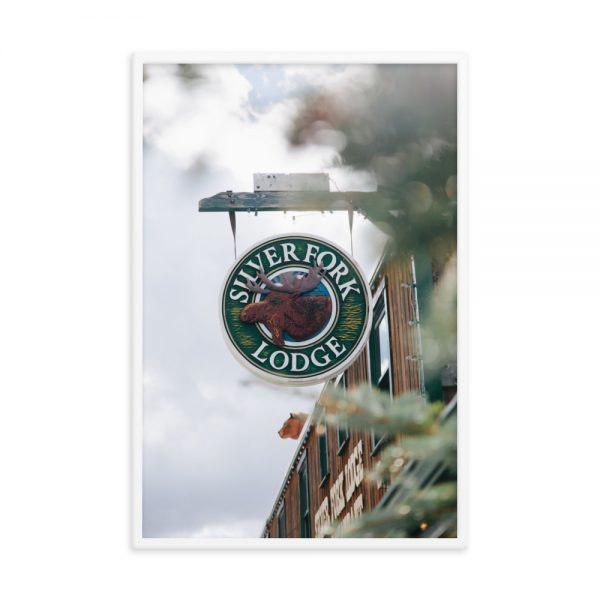 Silver Fork Lodge Sign Framed Poster - Image 5