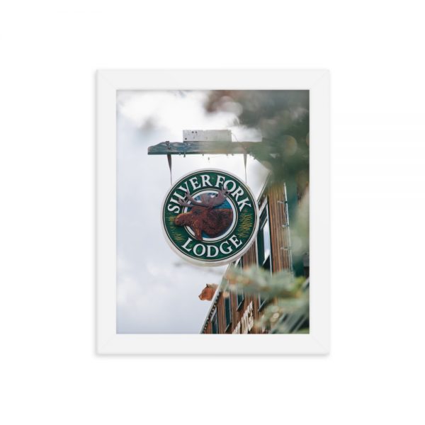 Silver Fork Lodge Sign Framed Poster - Image 2