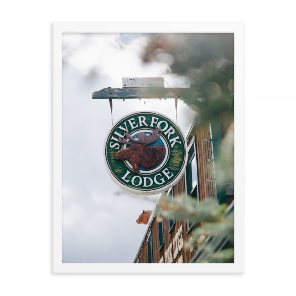 Silver Fork Lodge Sign Framed Poster - Image 4