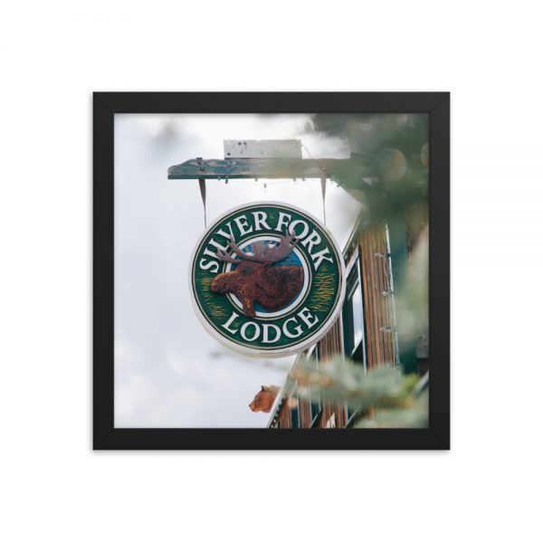 Silver Fork Lodge Sign Framed Poster - Image 8