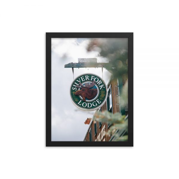 Silver Fork Lodge Sign Framed Poster - Image 9