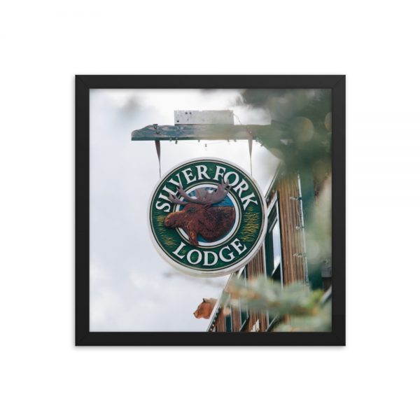 Silver Fork Lodge Sign Framed Poster - Image 10
