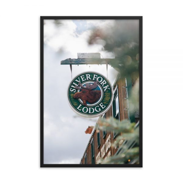 Silver Fork Lodge Sign Framed Poster - Image 15