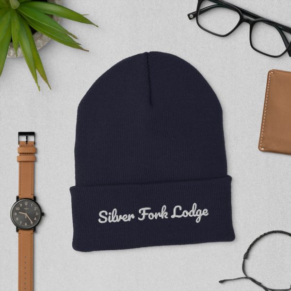 Silver Fork Lodge Embroidered Cuffed Beanie - Image 6